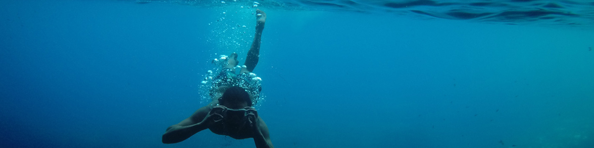 Scuba Diver under water