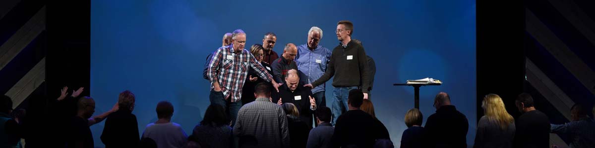 pope_mark Leadership praying over new church planters