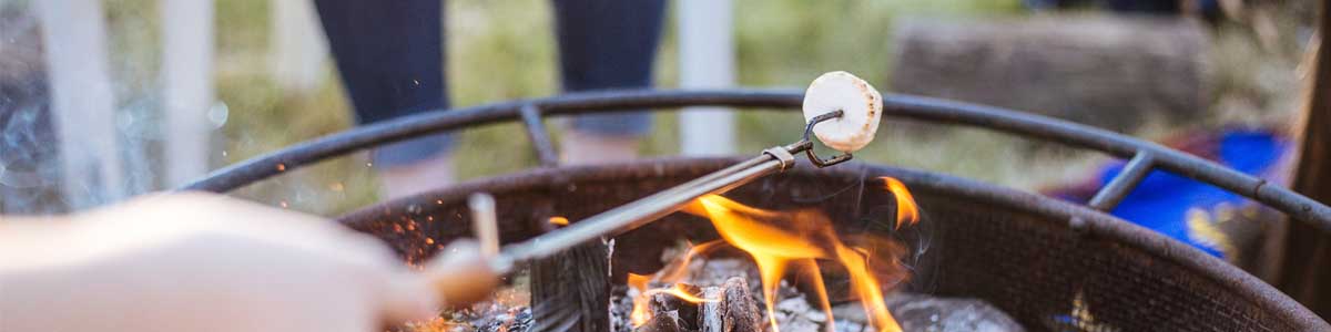 Roasting marshmallows with neighbors