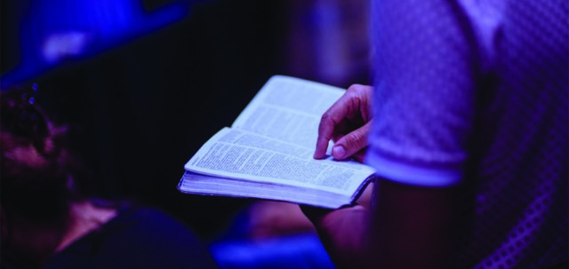 Person with a bible
